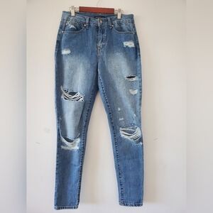 Sincerely Jules Light Blue Distressed Skinny Jeans